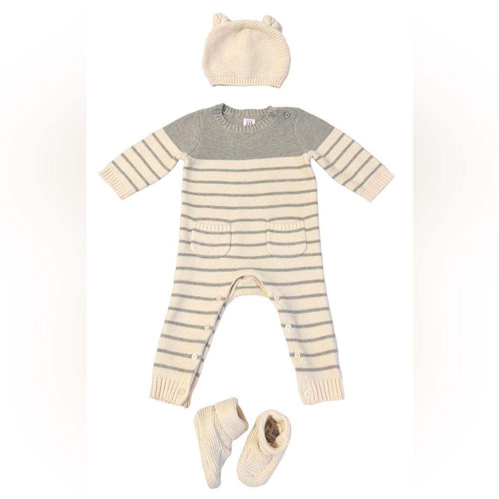 NEW Gap Baby Brannan Stripe One Piece Set 6-12M
